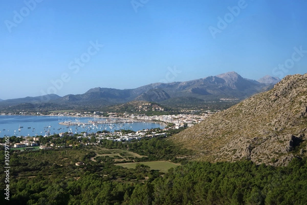 Obraz view of the bay of kotor montenegro