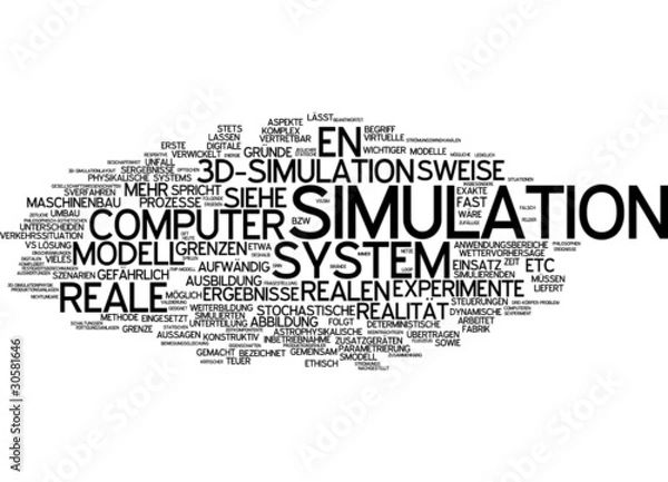 Fototapeta Simulation