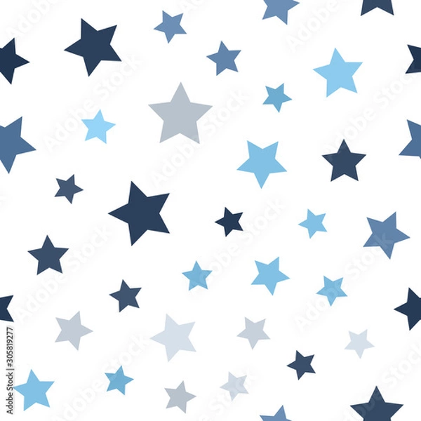 Fototapeta Star pattern. Seamless vector background
