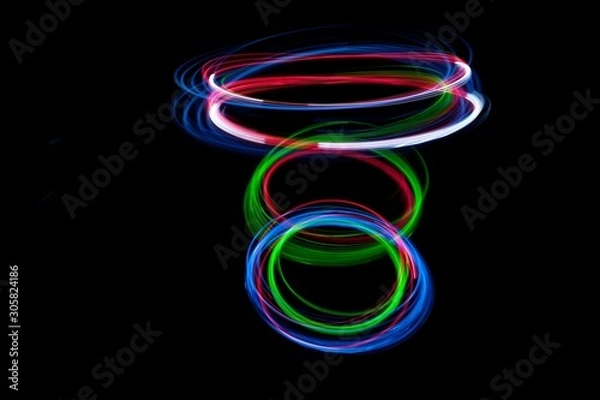 Fototapeta colored lights that move
