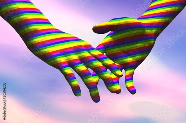 Obraz gay hands