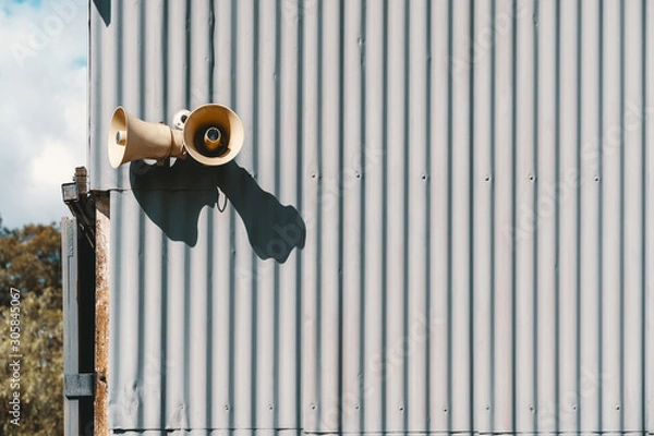 Fototapeta Loudspeaker on the Wall