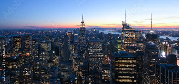 Obraz New York Sunset