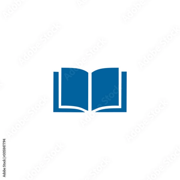 Fototapeta book and library icon vector design symbol
