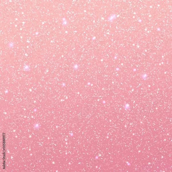 Obraz Pink glitter abstract background with sparkles.