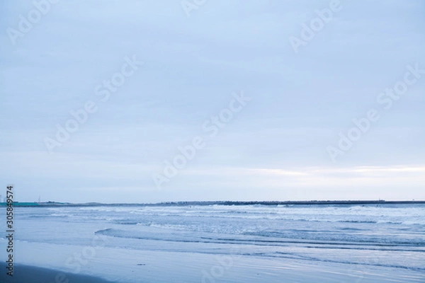 Obraz 九十九里浜、早朝、波打ち際