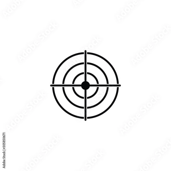 Fototapeta target icon vector design symbol