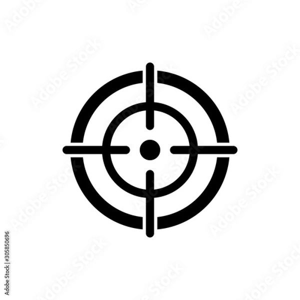 Fototapeta target aim icon, focus icon vector design symbol