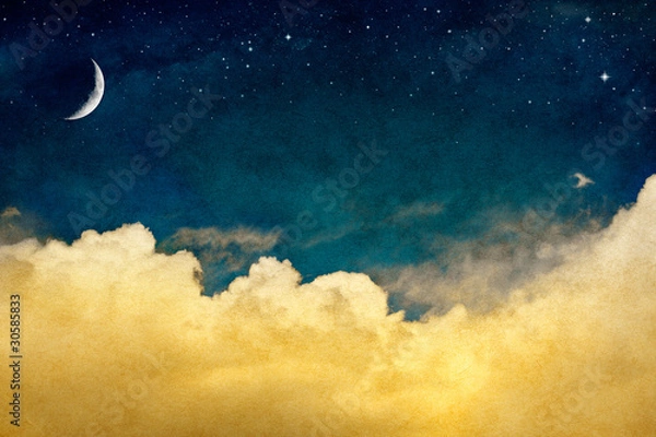 Obraz Księżyc i Cloudscape