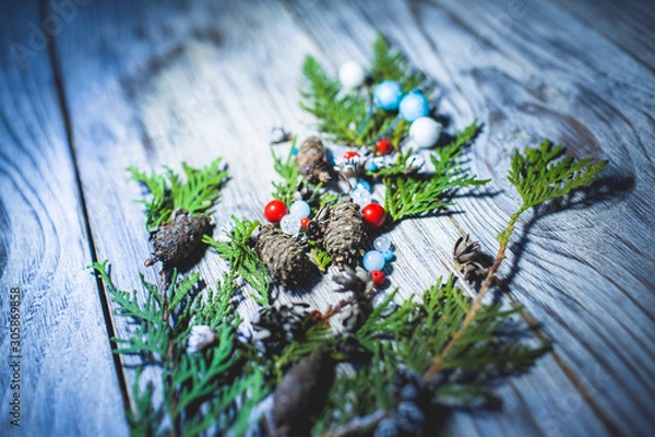 Obraz beautiful Christmas decorations