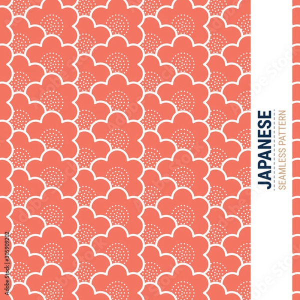Obraz Traditional Japanese seamless pattern