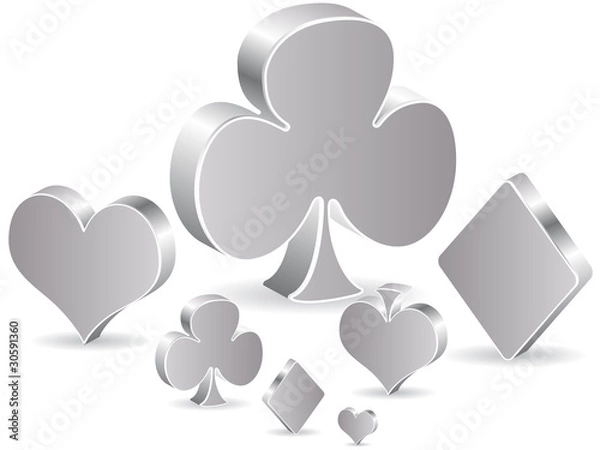 Fototapeta poker elements