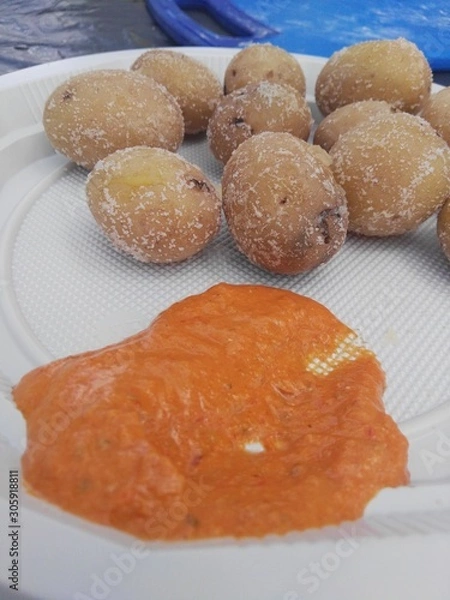 Obraz Papas y mojo picón