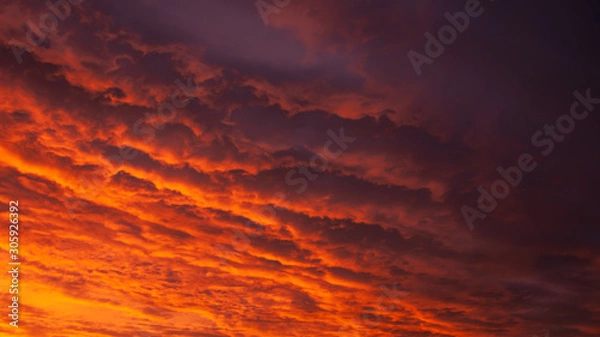 Fototapeta red sky sunset
