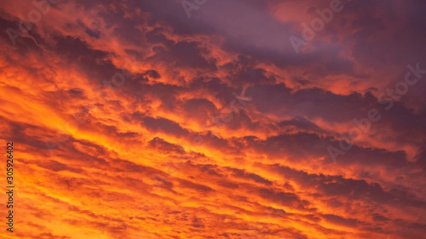 Fototapeta red sky sunset