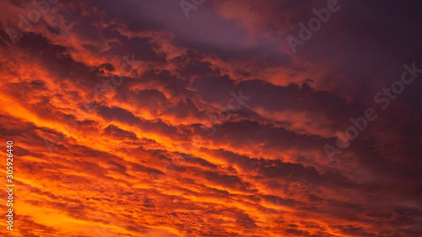 Fototapeta red sky sunset