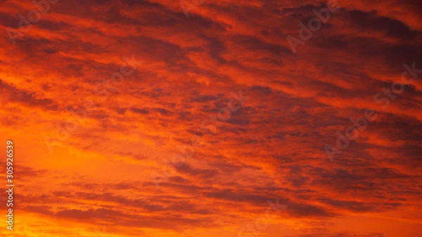 Fototapeta red sky sunset