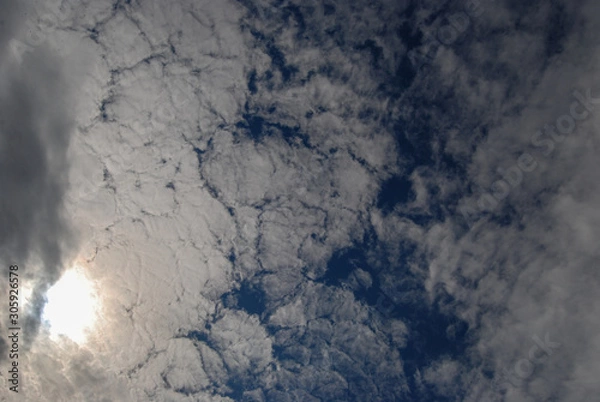 Fototapeta blue sky with clouds