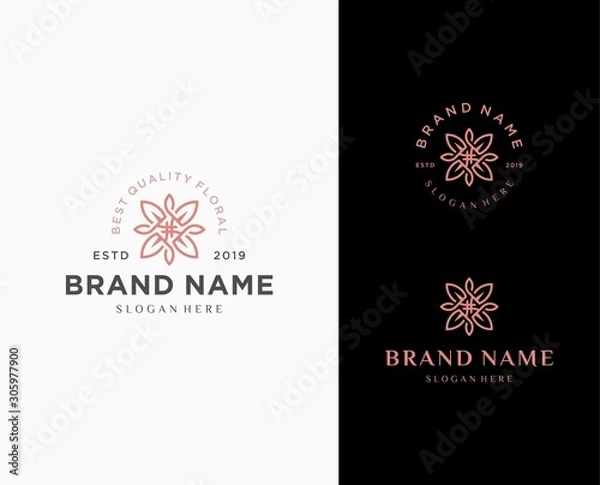 Obraz Flower logo design template