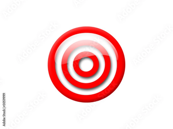 Fototapeta button red circle