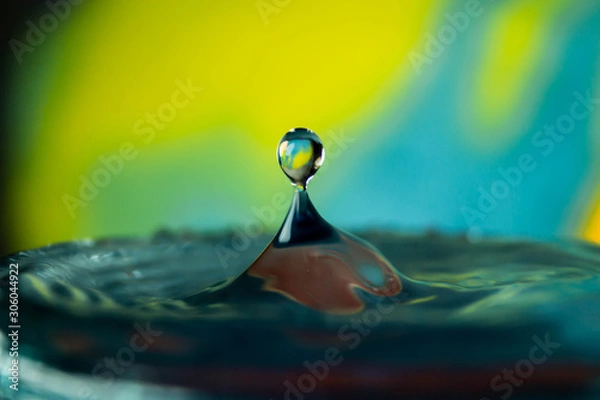 Obraz Water droplet tie dye background