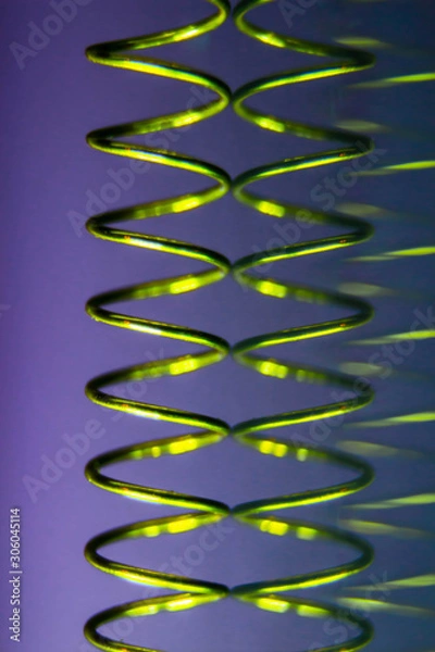 Obraz abstract green spring purple background