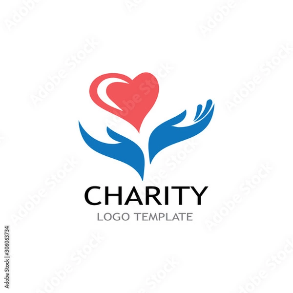 Fototapeta HAND CARE LOGO TEMPLATE VECTOR.