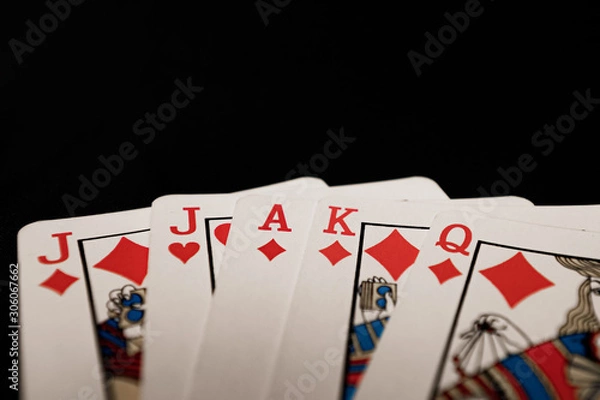 Obraz Perfect loner euchre diamond hand