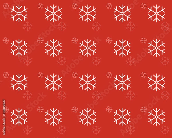 Fototapeta Christmas Holidays Snowflakes Pattern