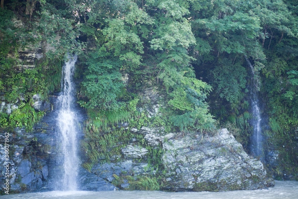 Obraz 長瀞渓谷、滝