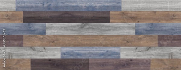Obraz Multi-colored seamless old parquet texture