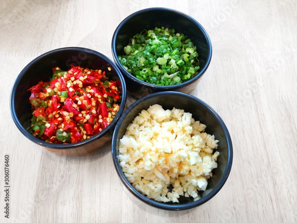 Obraz Scallion Garlic Chilli