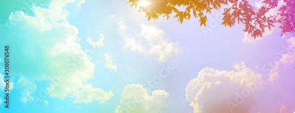 Obraz sunny blue sky