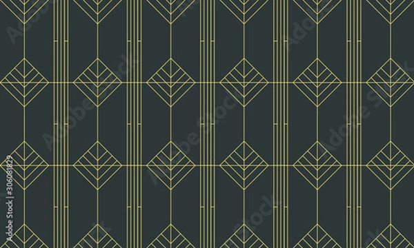 Fototapeta Art Deco seamless pattern
