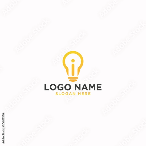 Obraz creative Idea/Light logo design for use any purpose