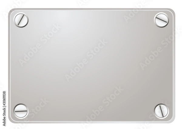 Obraz plaque metal