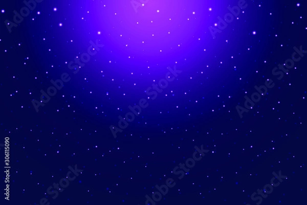 Fototapeta Beautiful Gradient Starry Night Background. 