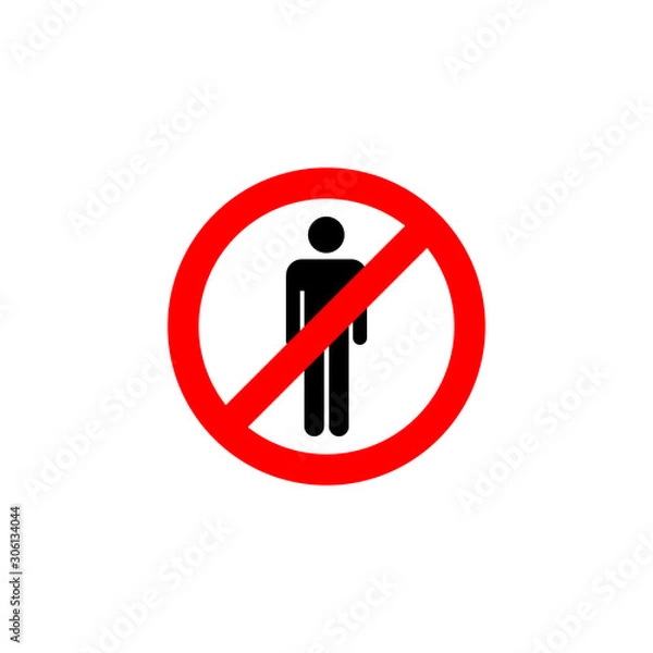 Obraz prohibition sign icon vector design symbol