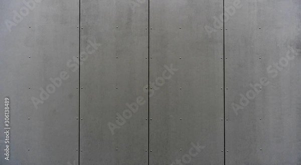 Obraz modern materials in the construction industry. Texture of metal cladding of a building facade closeup.
