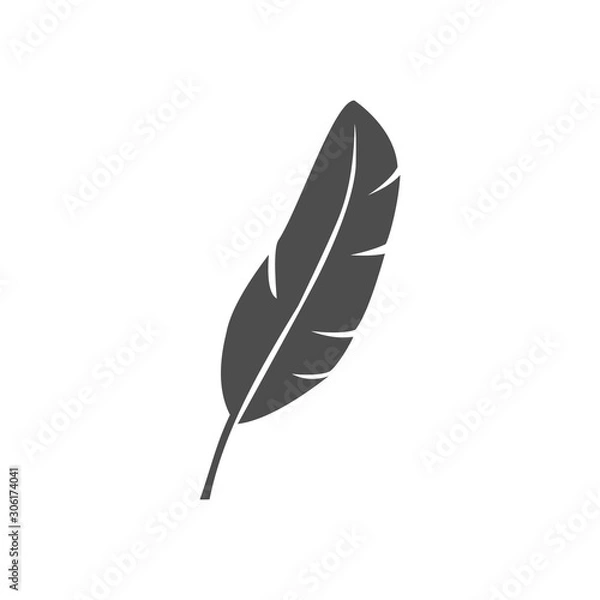 Fototapeta feather icon vector design symbol