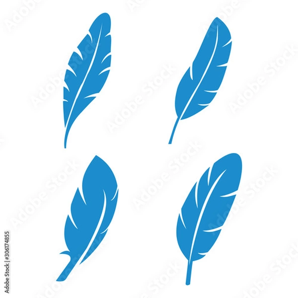 Fototapeta feather icon vector design symbol