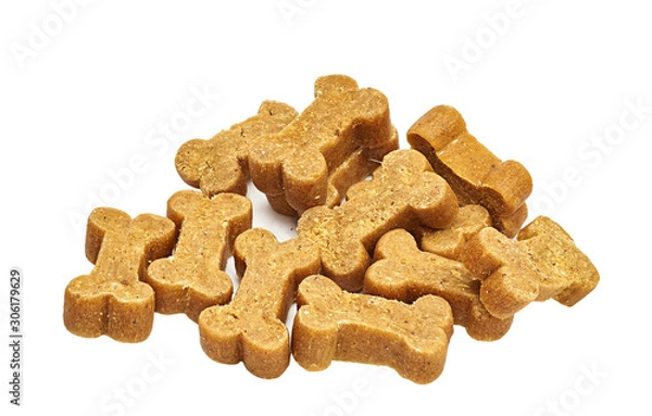 Obraz mouthwatering treats for the dog in the shape of a bone