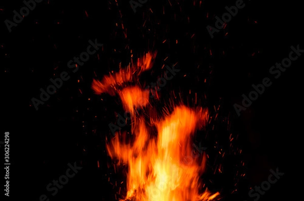 Obraz fire, ember, sparks and flames 