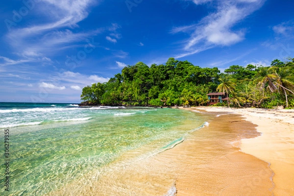Fototapeta The beautiful Red Frog Beach, Bocas del Toro, Panama