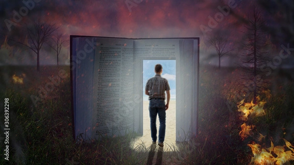 Obraz Man is leaving hell