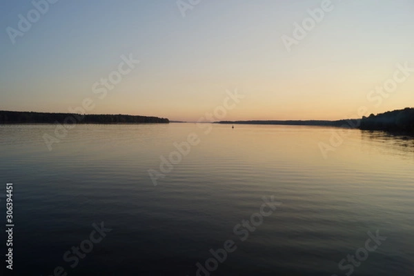 Obraz sunset on the lake