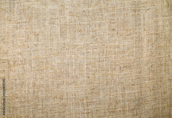 Fototapeta Natural linen material textile canvas texture background