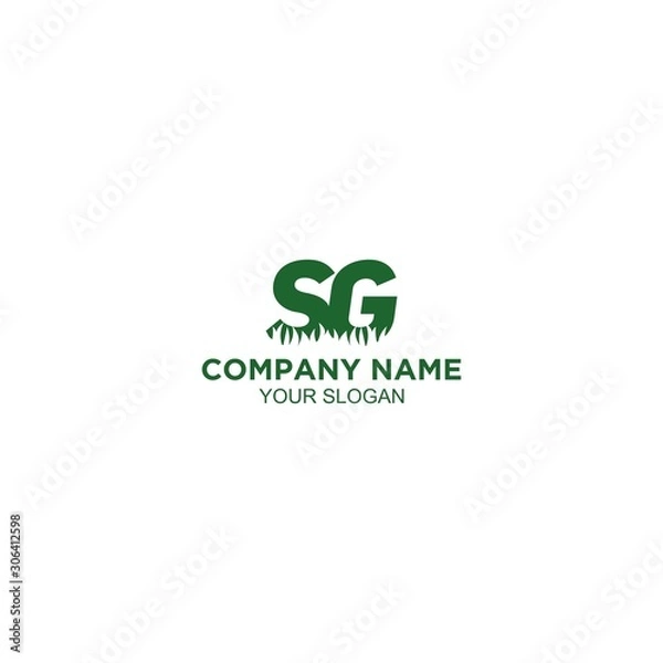 Fototapeta SG Turf Logo Design Vector