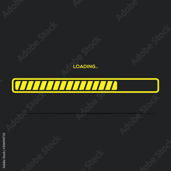 Fototapeta Isolated loading bars