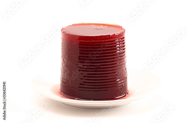 Obraz Jelly Cranberry Sauce From a Can